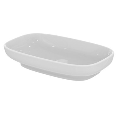 Ideal Standard I.life B Gloss White Rectangular Counter Top Basin (W)60Cm from B&Q