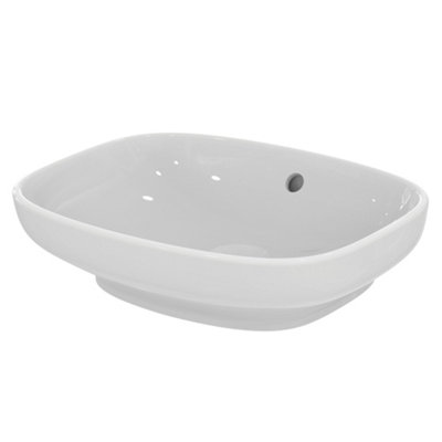 Ideal Standard I.life B Gloss White Rectangular Counter Top Basin (W)45Cm from B&Q
