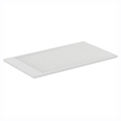 Ideal Standard Ultraflat S I.life Matt Pure White Rectangular Universal Shower Tray (L)1400mm (W)800mm (H) 30mm from B&Q