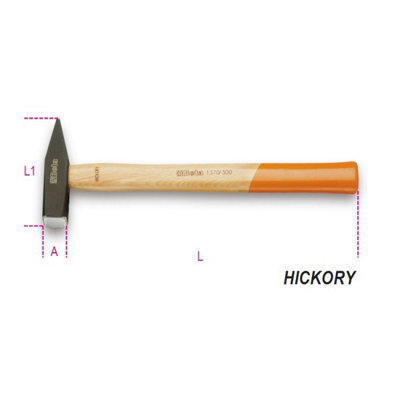 Beta Tools 1370 2000 Hickory Wooden Engineers Hammer 155Mm