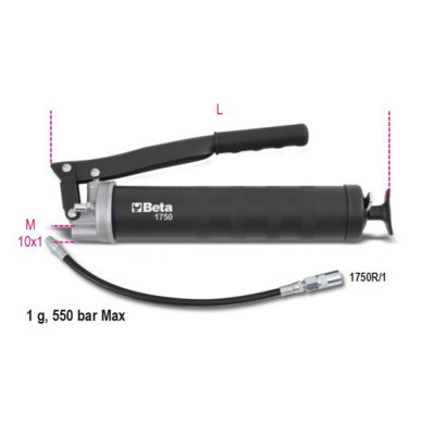 Beta Tools 017500500 1750 500cc Lever Operated Grease Gun - Image 6