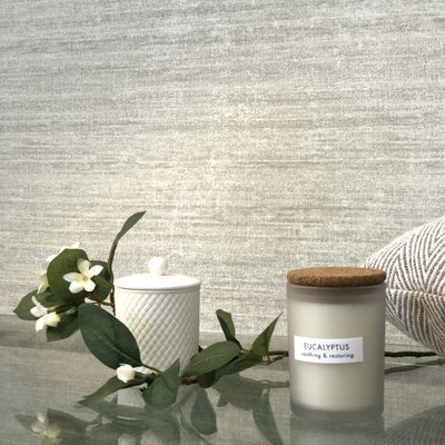 Belgravia Decor Giovanna Textured Wallpaper Grey from B&Q