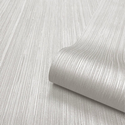 Belgravia Silver Décor Amara Metallic Textured Wallpaper