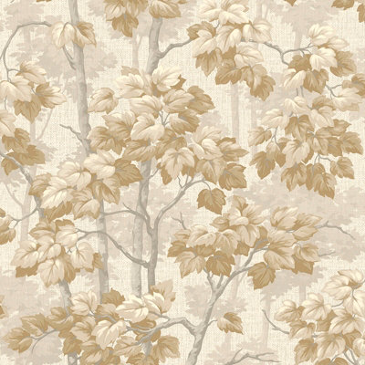 Belgravia Beige Décor Giorgio Tree Textured Wallpaper