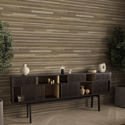 B&Q -  Décor Palma Wood Mocha / Champagne