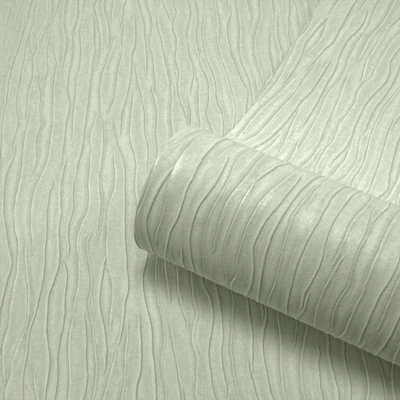 Belgravia Décor Tiffany Texture Sage Wallpaper from B&Q