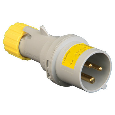 Lewden Pm16/1000Fpb 16A 2P+E 110V Plug Ip44 from B&Q