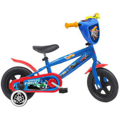 B&Q -  Mattel Hot Wheels 10" Children's Bicycle With Training Wheels