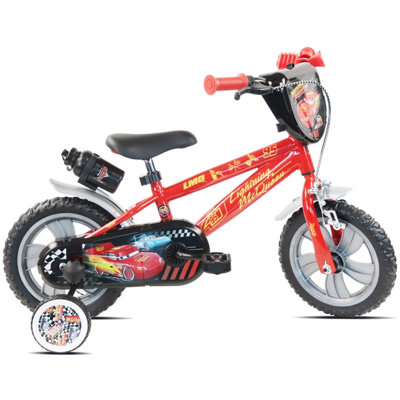Denver Disney Cars 12" Children's Bicycle With Training Wheels from B&Q