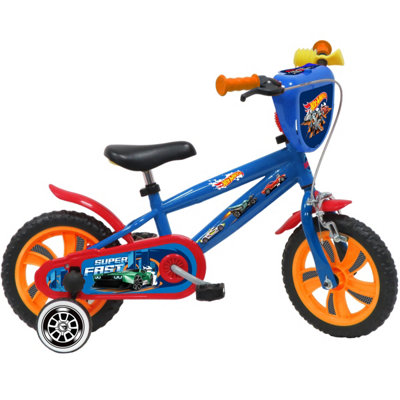 B&Q -  Mattel Hot Wheels 12" Children's Bicycle With Training Wheels