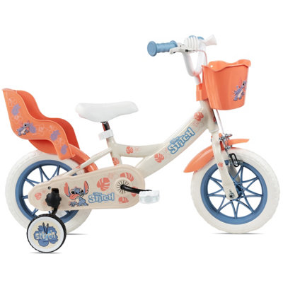 Denver Disney Stitch 12" Children's Bicycle With Training Wheels from B&Q