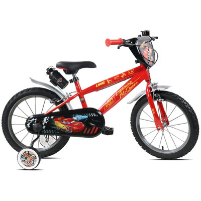 Denver Disney Cars 16" Children's Bicycle With Training Wheels from B&Q