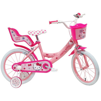 Denver Hello Kitty Kids Bicycle 16 inch Blue Steel Stabilisers - Image 4