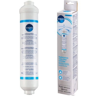 Wpro Inline Water Filter Cartridge Fridge Freezer American Style External Usc100 Type 481281718629 from B&Q