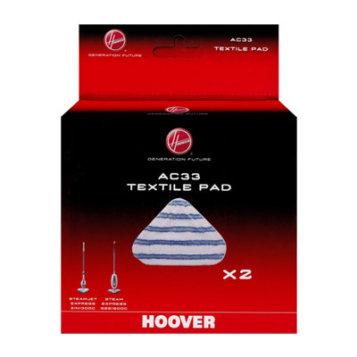 B&Q -  Hoover 'ac33' Steam Cleaner Textile Microfibre Cloth Cleaning Pads (Pack Of 235601658)