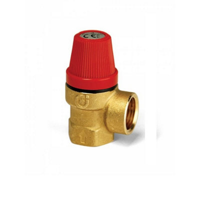1/2" X 1/2" Safety Relief Valve (3 Bar) (F X F Bsp Connection) from B&Q