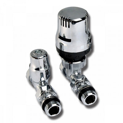 Altecnic Ecocal Straight Twin Pack Trv Chrome Head 15mm 200485 Ltc from B&Q