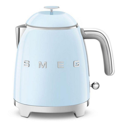 Smeg Blue Retro Style Mini Kettle Gloss Pastel 0.8 Large