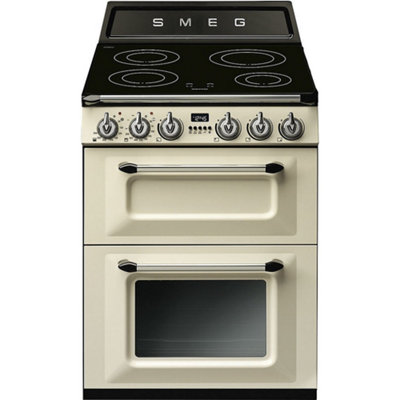 B&Q -  Tr62Ip2Cream Double Oven Electric CookerInduction HobA Rated
