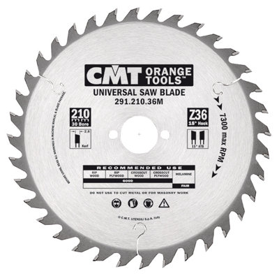 CMT Orange Tools Cmt Universal Saw Blade 216 X 30 X 48T from B&Q