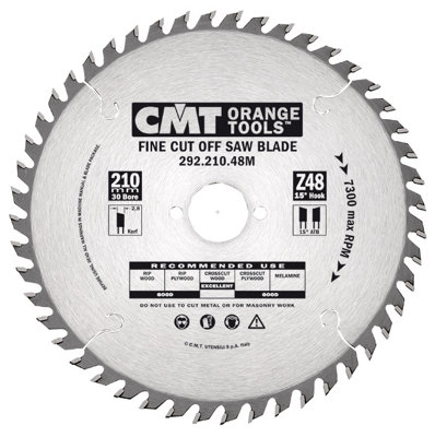 CMT Orange Tools Cmt Circular Saw Blade 160 X 20 X 56T292.160.56H from B&Q