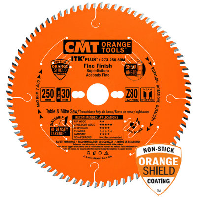 CMT Orange Tools Cmt Itk Fine Finish Circular Saw Blade 160 X 20 X 56T273.160.56H from B&Q
