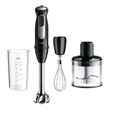 Braun Mq 55236 Multiquick Pro Hand Blender With Chopper, Whisk & Beaker Size 5