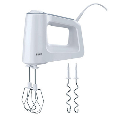 Braun Hand Mixer,  500 W, Variable Speed, White
