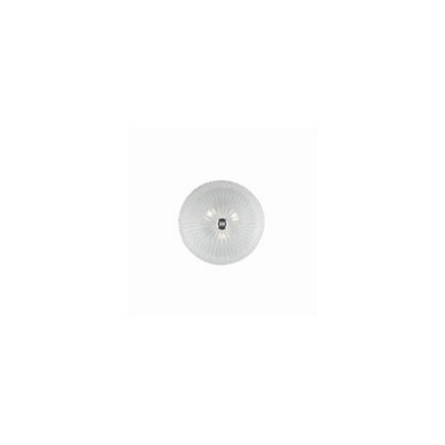 Ideal Lux Shell  3 Light Indoor Flush Wall / Ceiling Light Chrome With Clear GlassE27 from B&Q