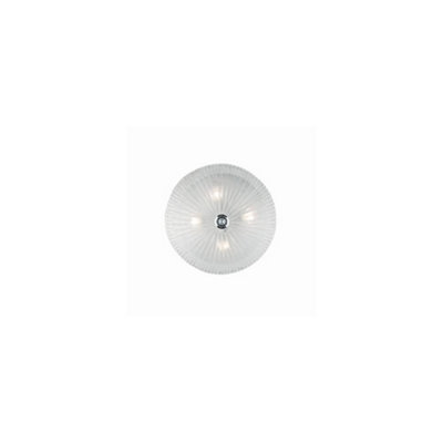 Ideal Lux Shell  4 Light Indoor Wall / Ceiling Light Chrome With Clear GlassE27 from B&Q