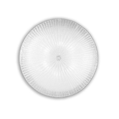 Luminosa Lighting Luminosa Shell 6 Light Indoor Flush Wall / Ceiling Light Chrome With Clear GlassE27 from B&Q