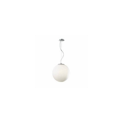 Ideal Lux Mapa Bianco 1 Light Small Globe Ceiling Pendant WhiteE27 from B&Q