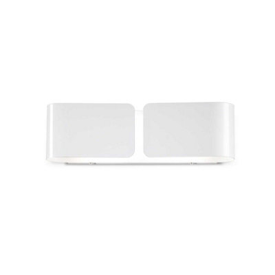 B&Q -  Luminosa Clip 2 Light Indoor Large Wall Light WhiteE27