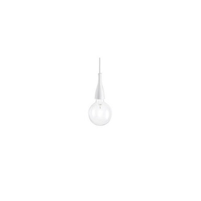 Ideal Lux Milk 1 Light Ceiling Pendant WhiteE27