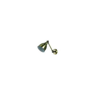 Ideal Lux Newton Adjustable 1 Light Indoor Wall Light Antique BrassE27 from B&Q