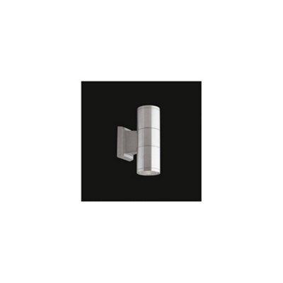 Ideal Lux Gun  2 Light Outdoor Small Up Down Wall Light AluminiumBlack Ip44Gu10 from B&Q
