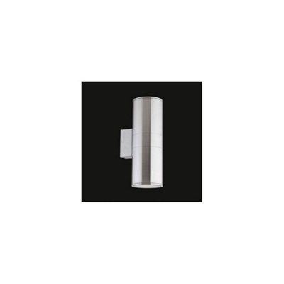 Ideal Lux Gun  2 Light Outdoor Large Up Down Wall Light AluminiumPutty Ip54E27 from B&Q