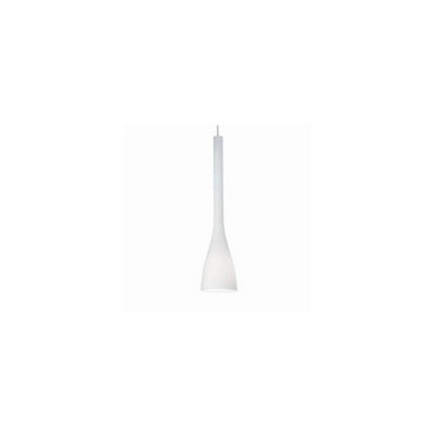 Ideal Lux Light/White Flut 1 Ceiling Pendant E27 Large B&Q