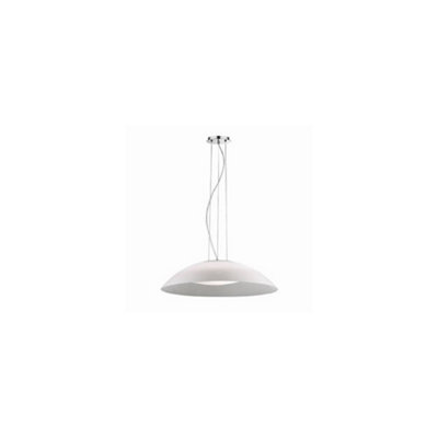 Ideal Lux Lena  3 Light Dome Ceiling Pendant WhiteE27