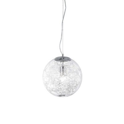 Luminosa Ing Luminosa Mapa Max 1 Large Globe Ceiling Pendant Chrome, E27 Light