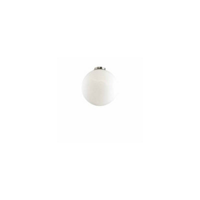 Ideal Lux Mapa Bianco 1 Light Large Globe Ceiling Flush Light WhiteE27 from B&Q