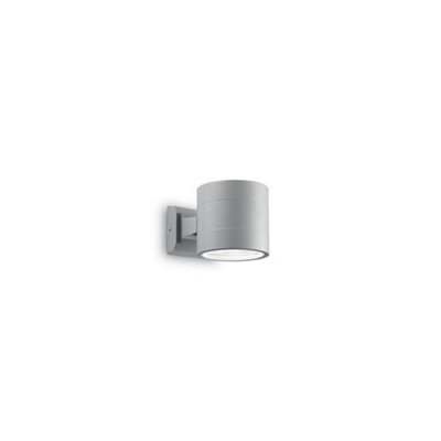 Ideal Lux Snif Round 1 Light Outdoor Up Down Wall Light WhiteGrey Ip54G9 from B&Q