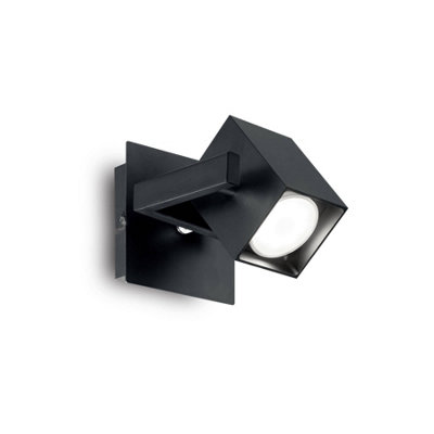 Ideal Lux Mouse 1 Light Wall Light Black from B&Q