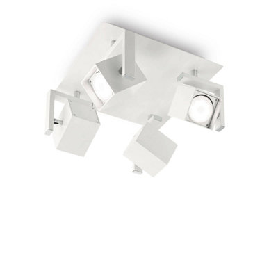 Ideal Lux Mouse 4 Light Ceiling Light White from B&Q