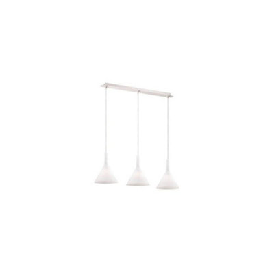 Ideal Lux Cocktail  3 Light Hanging Ceiling Pendant Light WhiteE14
