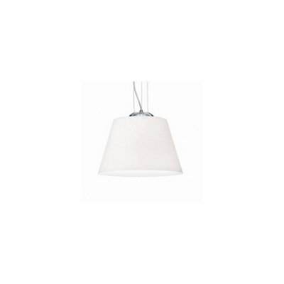 Ideal Lux Cocktail 1 Light Large Dome Ceiling Pendant WhiteE27