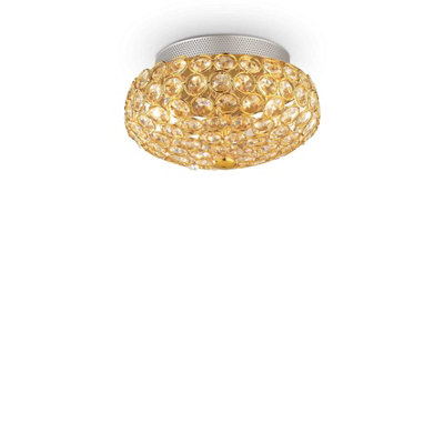 Luminosa Ing Luminosa King 3 Small Ceiling Flush G9 Light/Gold
