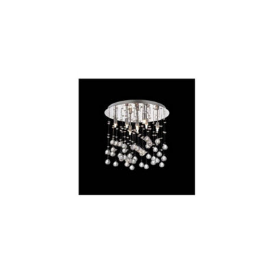 Ideal Lux Moonlight  8 Light  Medium Ceiling Pendant ChromeG9