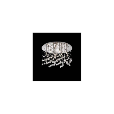 Ideal Lux Moonlight  12 Light  Large Semi Flush Ceiling Pendant ChromeG9 from B&Q