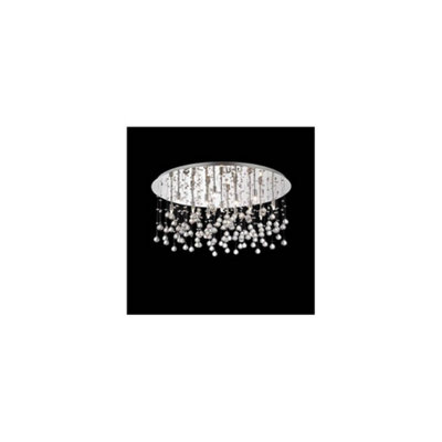 Ideal Lux Moonlight  15 Light Extra Large Semi Flush Ceiling Pendant ChromeG9 from B&Q